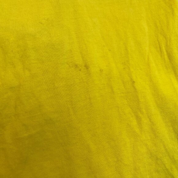 Black Pike Mens T-Shirt 2XL Yellow & Pink T-Shirt With Embroidered Bear Design - Picture 12 of 12